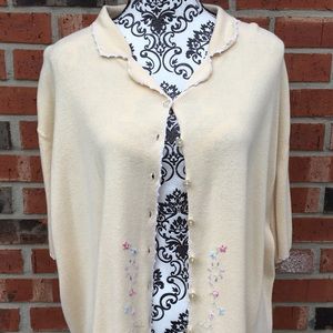 Lower Button Sweater. Size 4X.